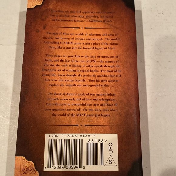 “Myst, the Book of Atrus,” Paperback - Picture 3 of 3